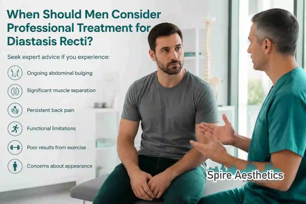 When Should Men Consider Professional Treatment for Diastasis Recti Henley-on-Thames?